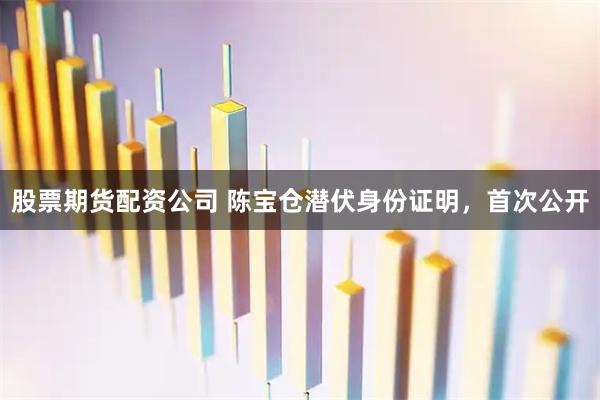 股票期货配资公司 陈宝仓潜伏身份证明，首次公开